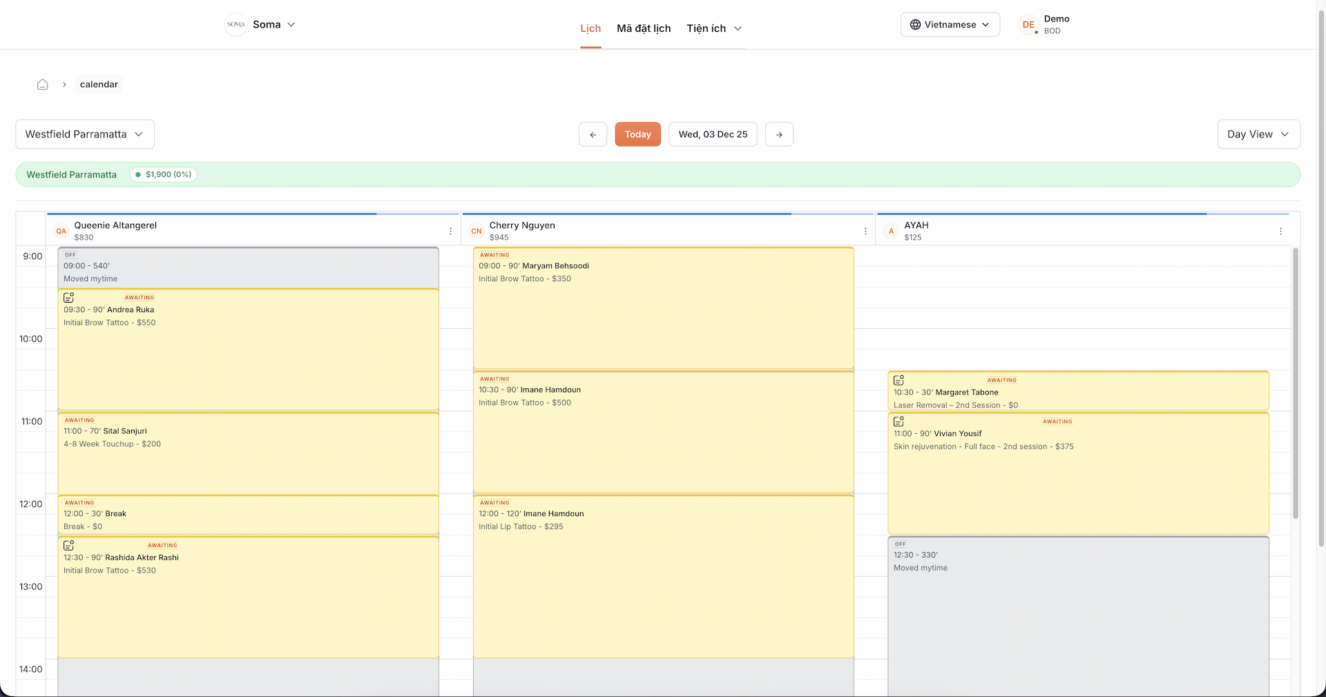 Login and register page