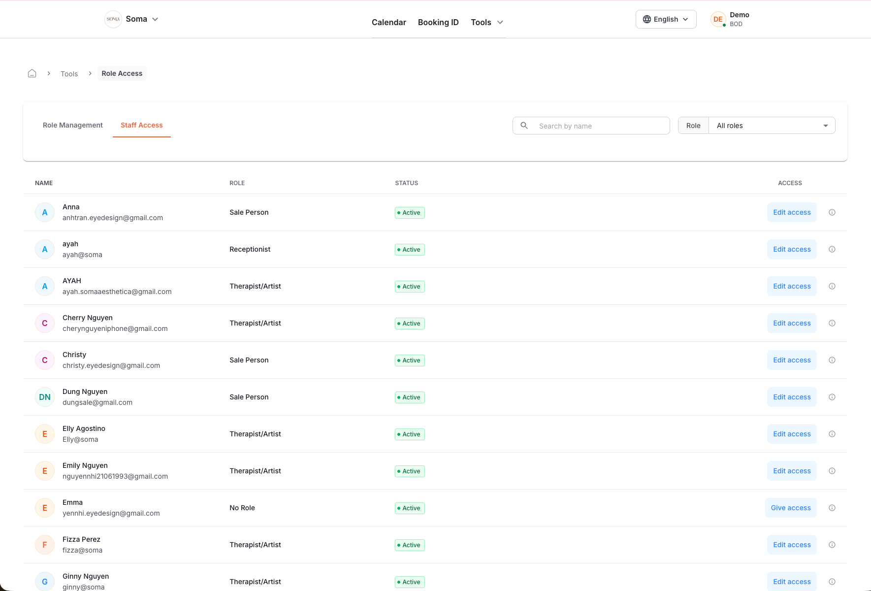 Login and register page